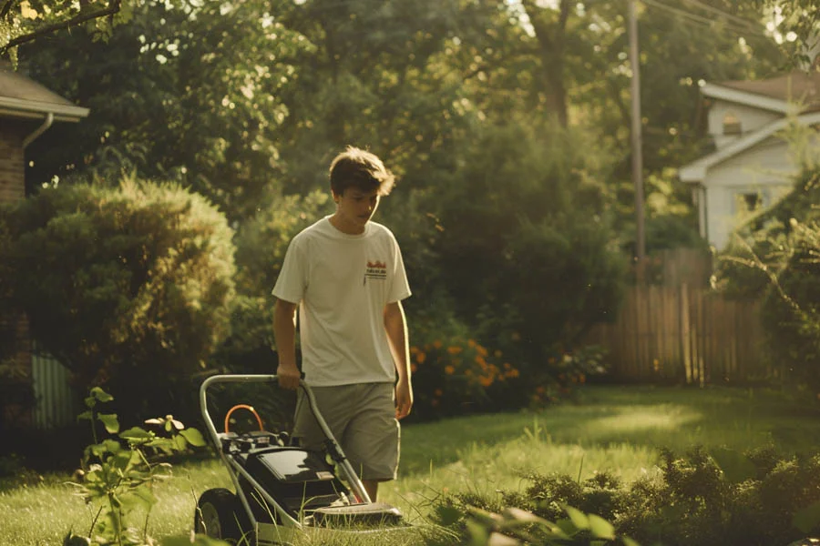 electric mulch lawn mower